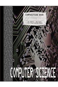 Computer Science Composition Notebook - 100 sheets, 200 pages, College Ruled