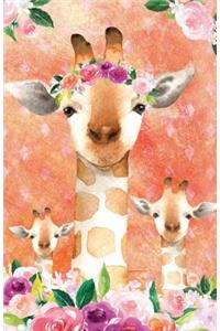 Bullet Journal for Animal Lovers Giraffes in Flowers 2