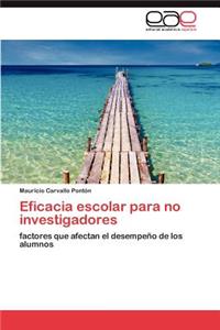 Eficacia escolar para no investigadores