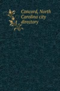 Concord, North Carolina city directory