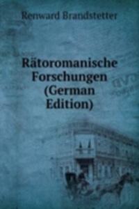 Ratoromanische Forschungen (German Edition)