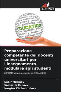 Preparazione competente dei docenti universitari per l'insegnamento modulare agli studenti