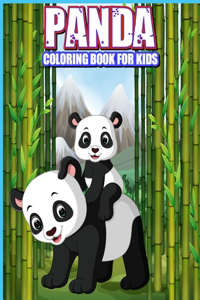 Panda coloring book for kids