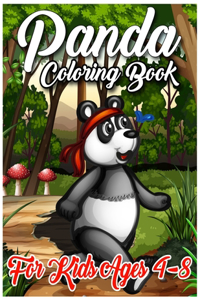 Panda Coloring Book For Kids Ages 4-8