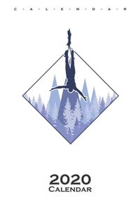Bungee Jumping Logo Calendar 2020