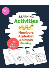 Learning Activities ABC alphabet Numbers Animals Coloring