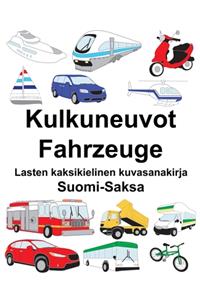 Suomi-Saksa Kulkuneuvot/Fahrzeuge Lasten kaksikielinen kuvasanakirja