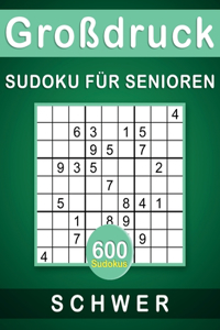 Großdruck Sudoku für Senioren Schwer