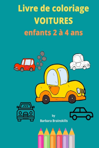 Livre de coloriage voitures