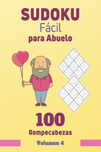 Sudoku Fácil para Abuelo. 100 Rompecabezas Volumen 4