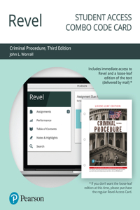 Revel for Criminal Procedure (Justice Series) -- Combo Access Card