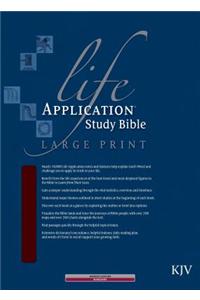 KJV Life Application Study Bible Large Print, Burgundy