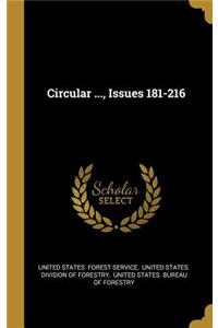Circular ..., Issues 181-216