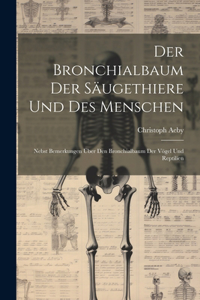 Bronchialbaum Der Säugethiere Und Des Menschen