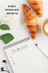 Daily To Do List Journal