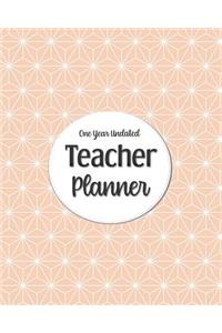 One Year Undated Teacher Planner