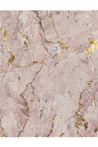 Pink Marble Cornell Notes Notebook