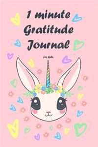 1 minute Gratitude journal for kids