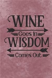Wine Goes In Wisdom Comes Out