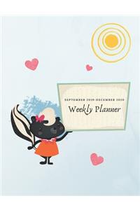 Weekly Planner September 2019 - December 2020