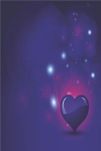 Notebook Luminous Heart violet Edition: A notebook for women with hearts