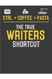 Ctrl + Coffee + Pasta The True Writers Shortcut