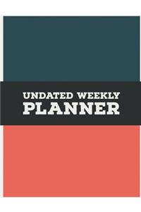 Undated Weekly Planner