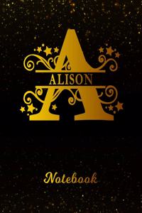 Alison Wide Ruled Notebook