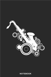 Saxophone Instrument Art Graphic Notebook