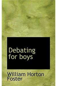 Debating for Boys