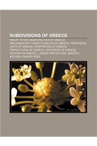Subdivisions of Greece