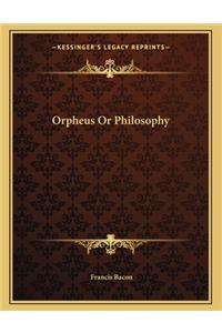 Orpheus or Philosophy