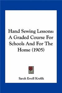 Hand Sewing Lessons