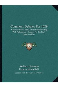 Commons Debates for 1629