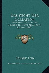 Das Recht Der Collation