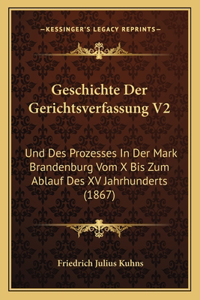 Geschichte Der Gerichtsverfassung V2