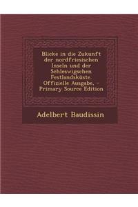 Blicke in Die Zukunft Der Nordfriesischen Inseln Und Der Schleswigschen Festlandskuste. Offizielle Ausgabe,