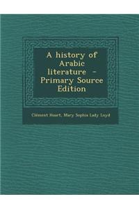 A History of Arabic Literature