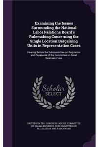 Examining the Issues Surrounding the National Labor Relations Board's Rulemaking Concerning the Single Location Bargaining Units in Representation Cases