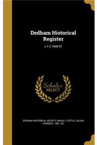 Dedham Historical Register; v.1-2 1890-91