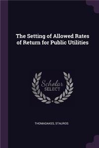 The Setting of Allowed Rates of Return for Public Utilities