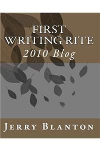 First Writing Rite