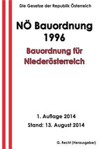 Bauordnung für Niederösterreich - NÖ Bauordnung 1996