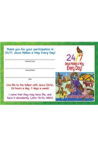 VBS 2018 24/7 Student Certificates (pack of 24)