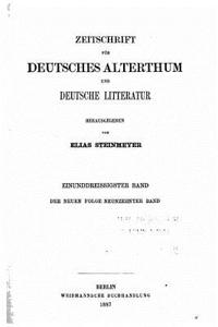 Zeitschrift für deutsches altertum und deutsche litteratur