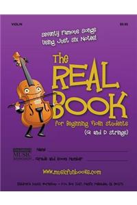 Real Book for Beginning Violin Students (G and D Strings)
