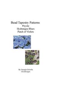 Bead Tapestry Patterns Peyote Hydrangea Blues Patch of Violets