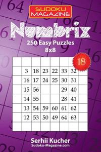 Numbrix - 250 Easy Puzzles 8x8
