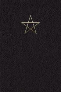 Monogram Pentagram (Neopaganism) Notebook