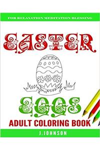 Easter Eggs Adult Coloring Book